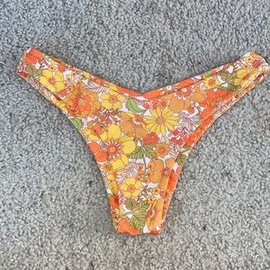 never worn orange floral comfy bikini bottoms